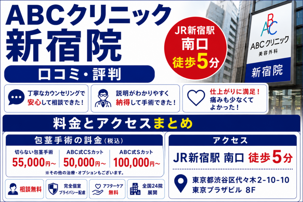 ABCクリニック新宿院の口コミ・評判