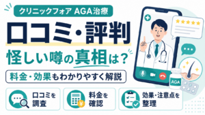 クリニックフォア AGA治療口コミ